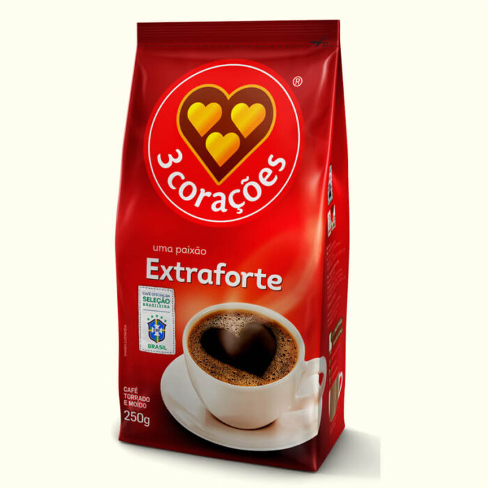 CAFÉ EXTRA FORTE 3 CORAÇÕES 250g